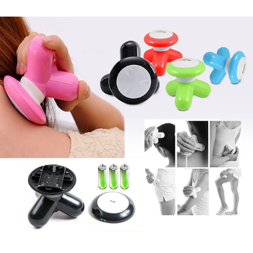 1pc Mini Portable Massager Handled Full Body Massage Relaxation Tool Cells Operation