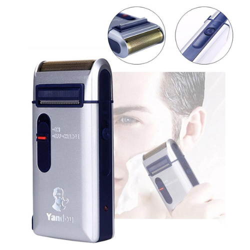 Portable Travel Reciprocating Shaver Electric Men Rechargeable Razor Trimmer Tool