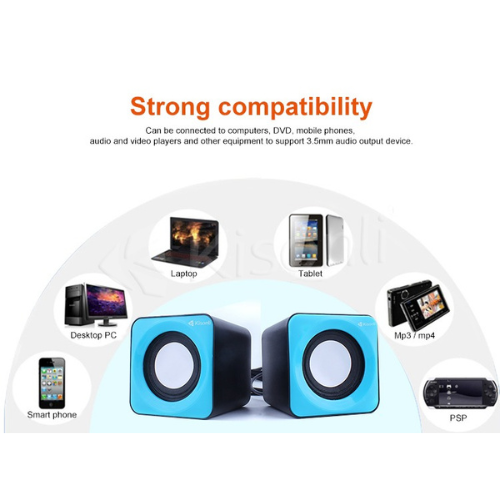 Kisonli Speakers V310 Multimedia Computer Speaker System Set