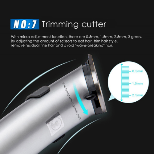 Rechargeable Hair Trimmer Clipper With Charging Stand 8 Hours Charge Time