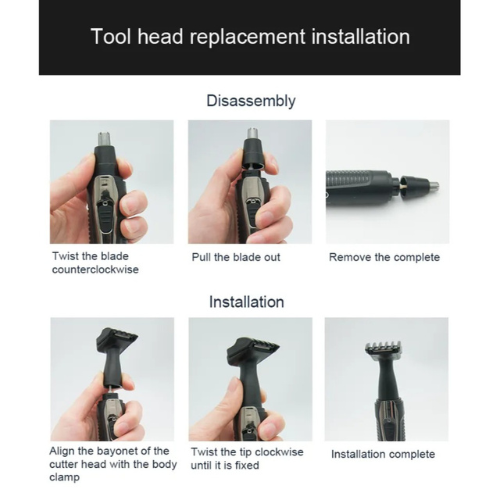 DALING DL-7019 Multi-Functional 2 IN 1 Nose Hair And Outline Trimmer