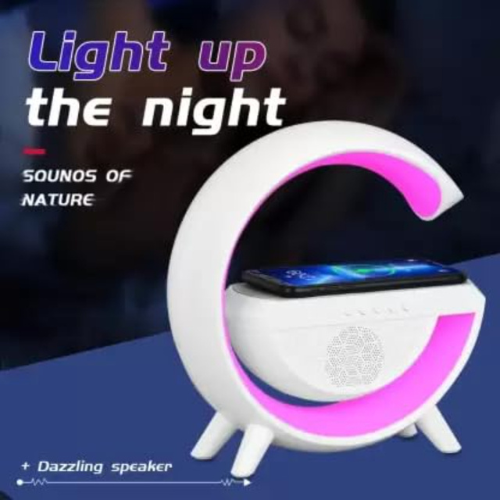 BT-2301 Wireless Phone Charger Bluetooth Speaker With RGB Lighting, FM Radio