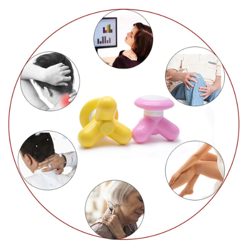 1pc Mini Portable Massager Handled Full Body Massage Relaxation Tool Cells Operation