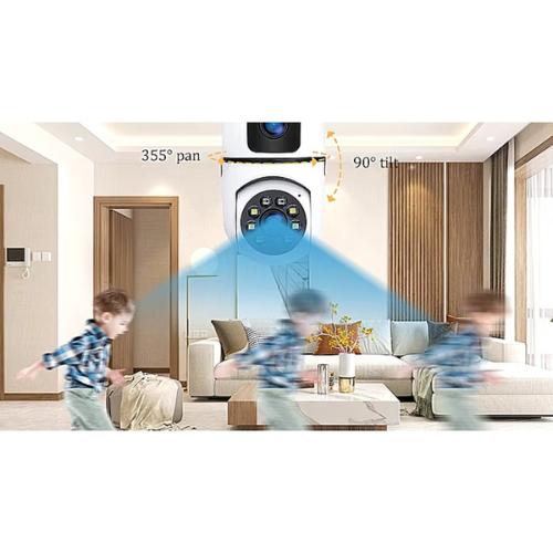 V380 Wireless 360-Degree Pan-Tilt-Zoom Smart Camera with Dual Lenses and IP Connectivity