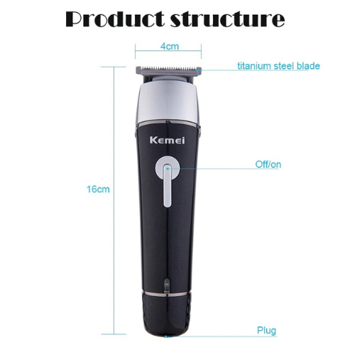 Kemei 10 In 1 Km-1015 Rechargeable Professional Clipper Men Electric Shaver Nose Trimmer