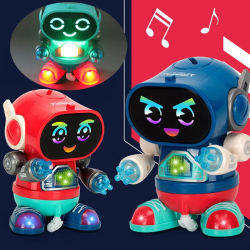 Children Electric Dancing Robot With Light , Music And Walking Toy For Kids