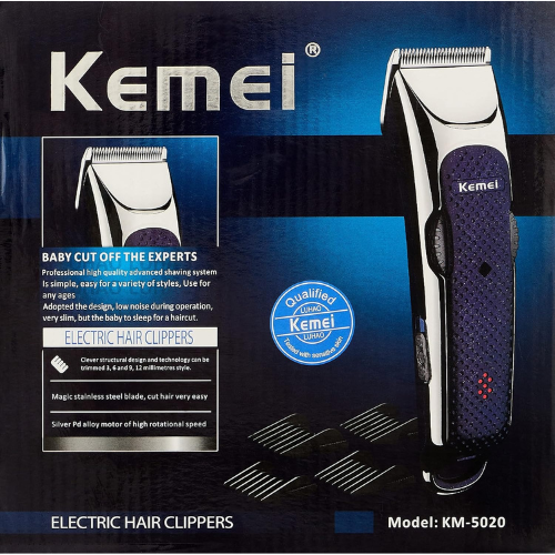 Kemei KM-5020 Professional Rechargeable Electric Hair Clipper Beard Cutting