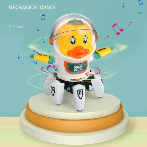 6 Claws Dancing Electric Space Duck Toy With Light And Music