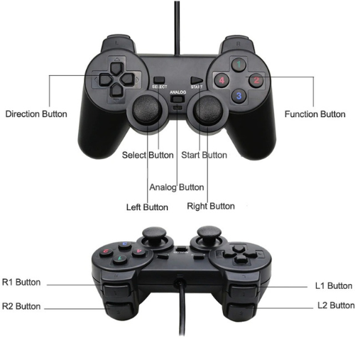 UCOM-704 PC Dual Shock Gaming Joystick Controller Game Pad For PC