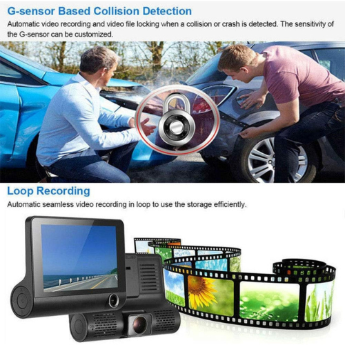 WDR Dashcam 3 Full HD 1080P Video Advanced Car DVR Technology With 170 Degree Wide Angle