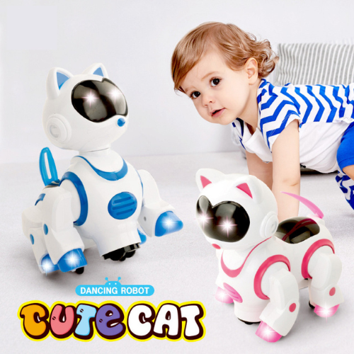 Dancing Bump And Go Action Robot Cat Toy For Kids