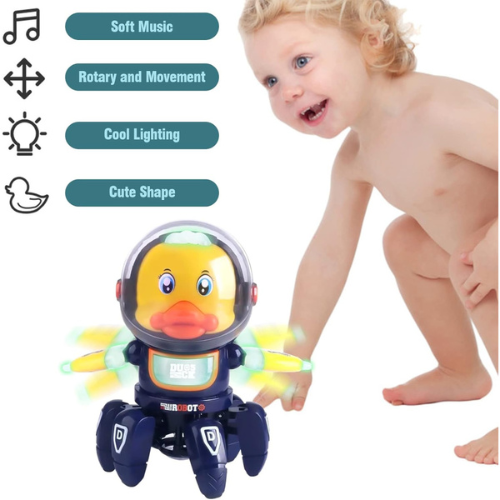 6 Claws Dancing Electric Space Duck Toy With Light And Music