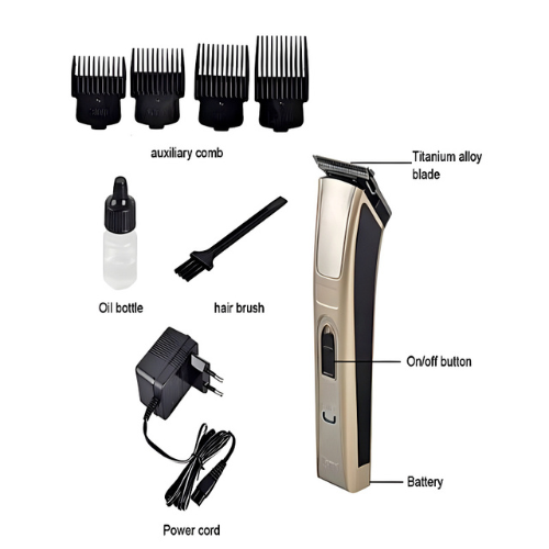 Kemei KM-5017 High-Quality Cordless Rechargeable Advanced Hair Clipper For Men