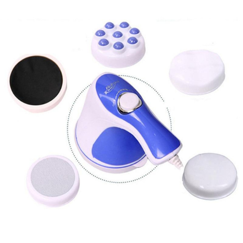 Electric Full Tone Spin Full Body Relax Massager 5 Headers Device