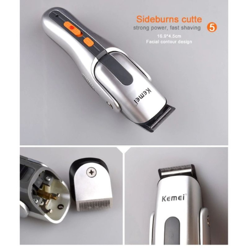 Kemei 680A Multifunction New Cutter Electric Rechargeable Hair Trimmer Shaver Cordless Adjustable Clipper