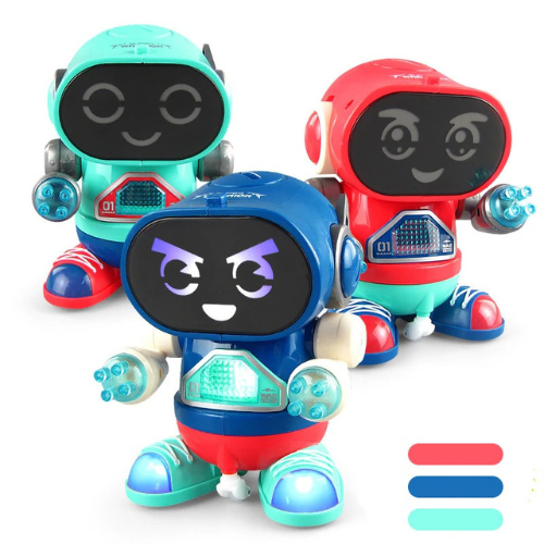 Children Electric Dancing Robot With Light , Music And Walking Toy For Kids