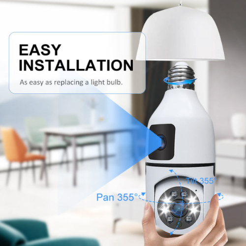 V380 Wireless 360-Degree Pan-Tilt-Zoom Smart Camera with Dual Lenses and IP Connectivity