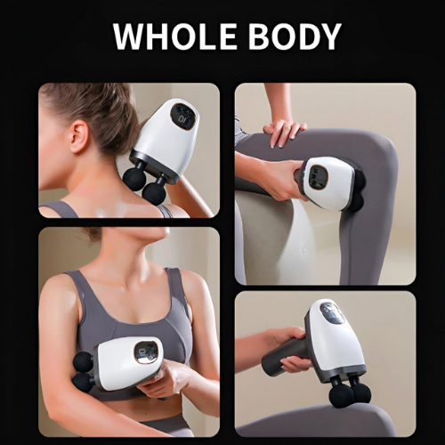 BLD-922 Compact And Quiet Double-Head Portable Massager With 10 Speed Levels