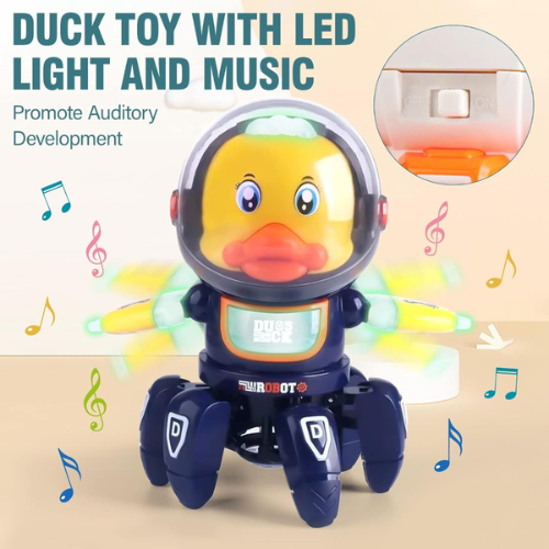 6 Claws Dancing Electric Space Duck Toy With Light And Music