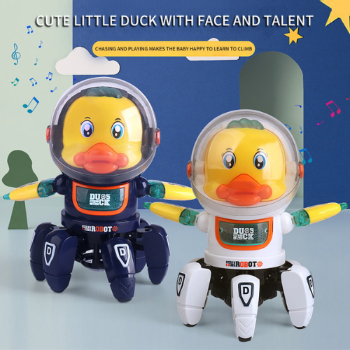 6 Claws Dancing Electric Space Duck Toy With Light And Music